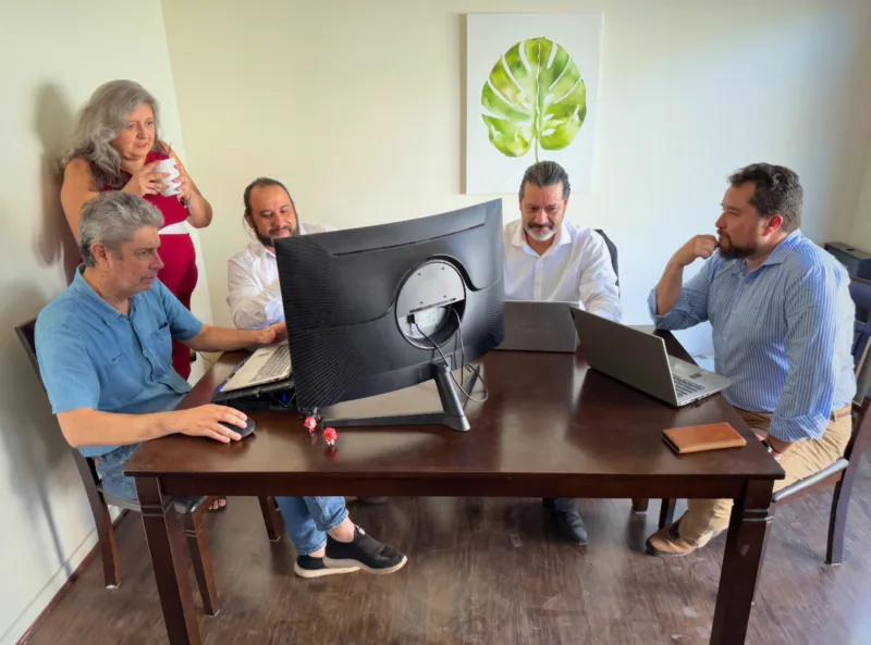 DrimySoft team in a meeting
